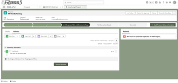 Work items list screenshot