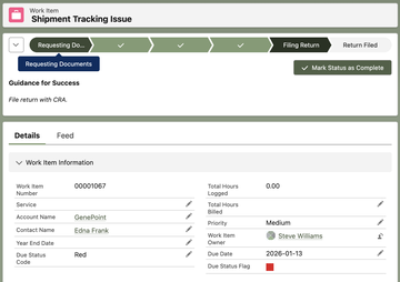 Workflow status line screenshot